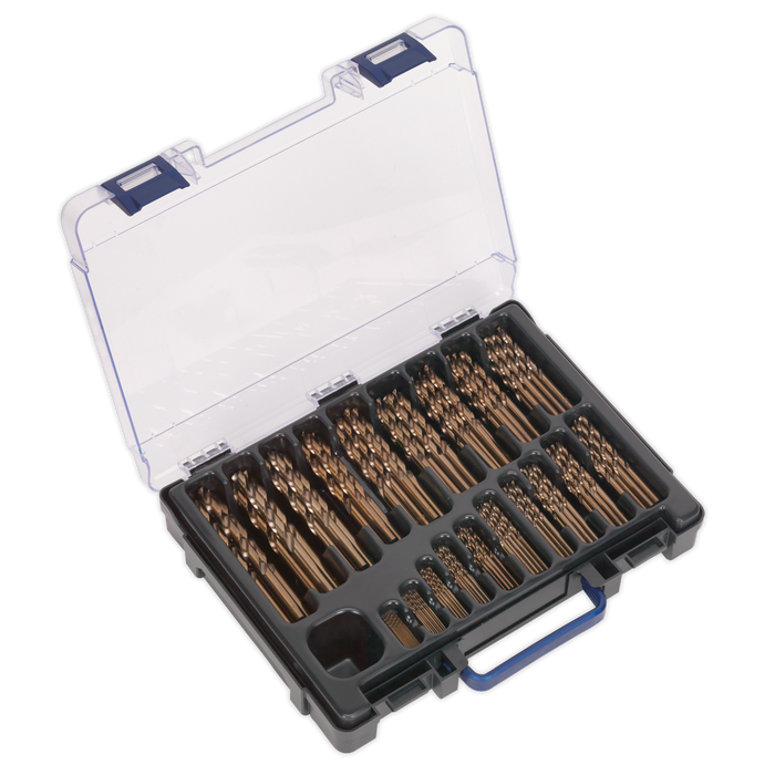 HSS Cobalt Fully Ground Drill Bit Assortment 1-10mm 170pc | DBS170CB