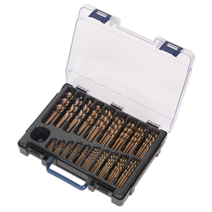 HSS Cobalt Fully Ground Drill Bit Assortment 1-10mm 170pc | DBS170CB