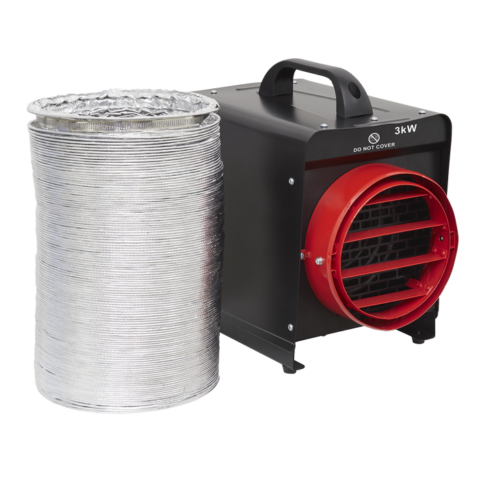 Industrial Fan Heater with Ducting 3kW/230V | DEH3001