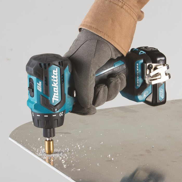 Makita Brushless Drill Driver CXT, Compact Drill, 35Nm With Batteries, Charger & Case | DF032DSAJ