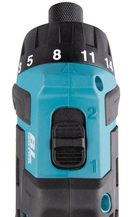 Makita Brushless Drill Driver CXT, Compact Drill, 35Nm With Batteries, Charger & Case | DF032DSAJ