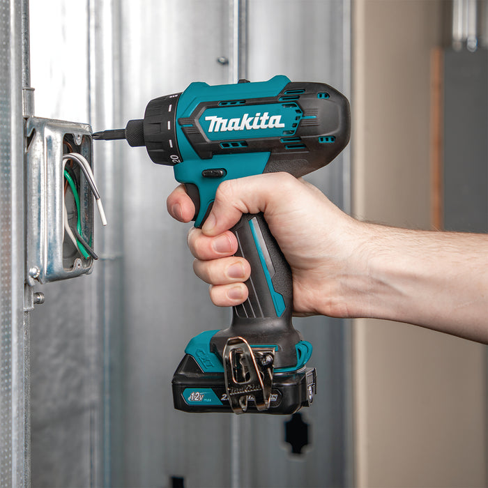 Makita Drill Driver CXT, 30Nm Compact Drill, Batteries & Charger Included | DF033DWAE