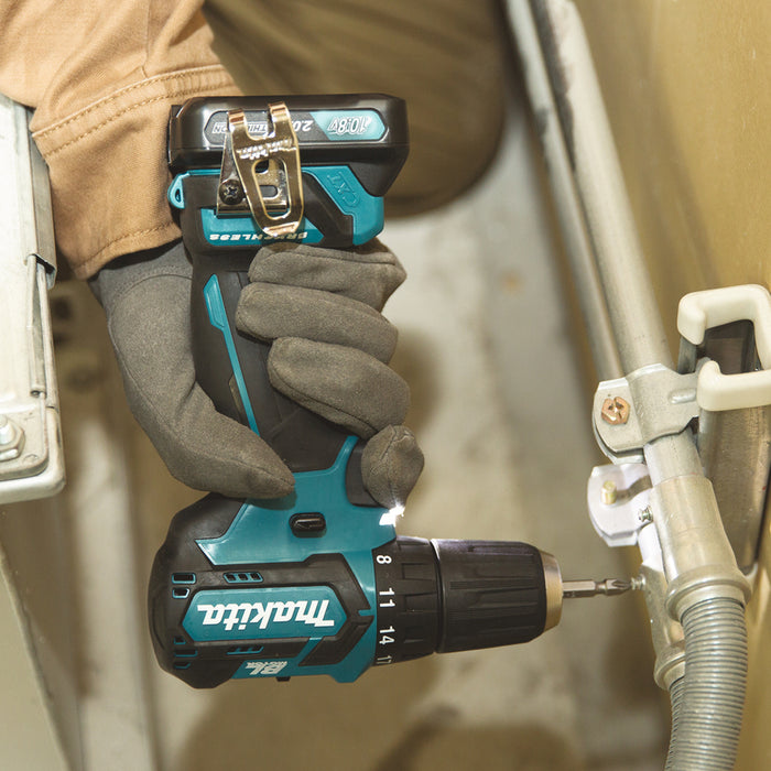 Makita Drill Driver CXT, Light & Compact Drill With Batteries, Charger & Case | DF332DSAJ