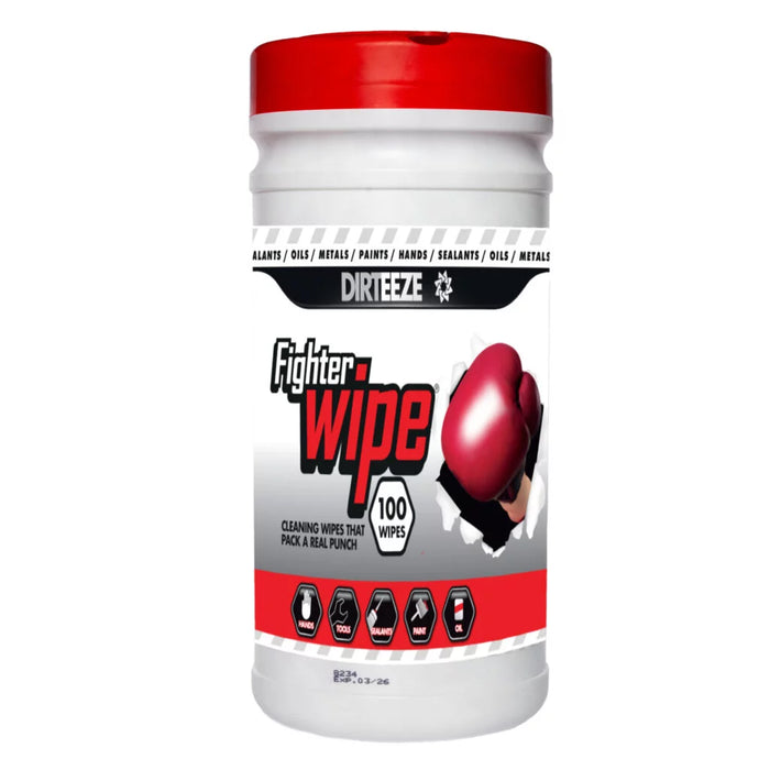 Dirteeze Fighter Multipurpose Trade Wipes Tub 100 of 20cm x 20cm | DFMTW100