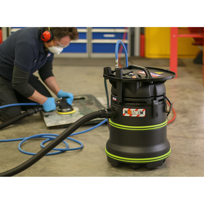M Class Dust-Free Industrial Wet & Dry Vacuum Cleaner 35L with Autostart for Air/Electric Power Tools 1000W/230V | DFS35M