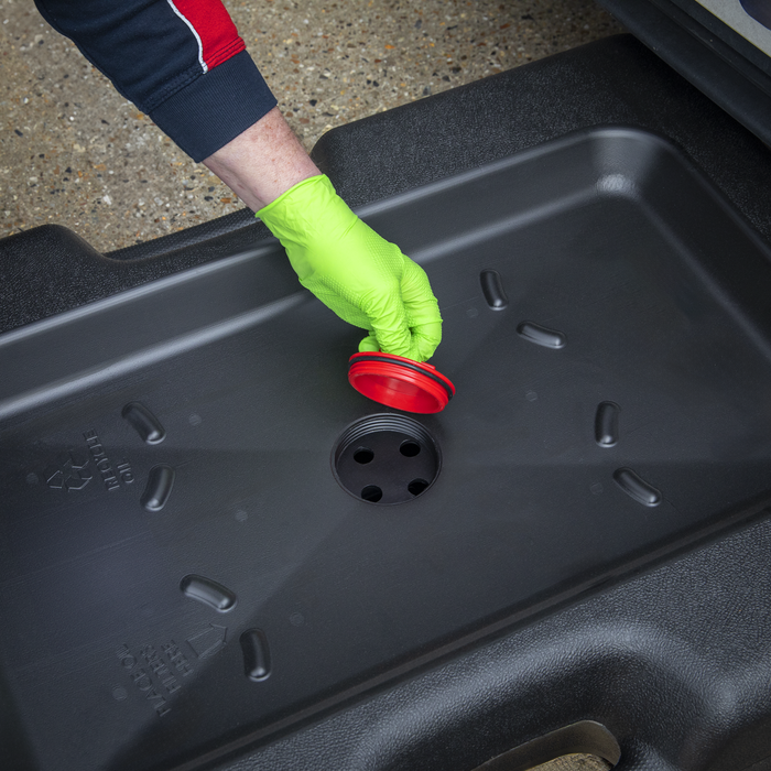 Oil/Fluid Drain & Recycling Container with Wheels 57L | DRP09