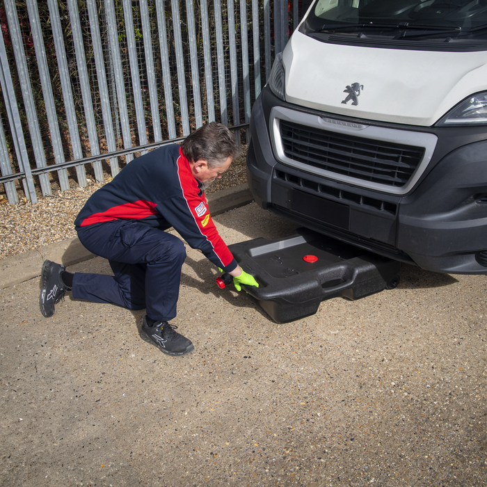 Oil/Fluid Drain & Recycling Container with Wheels 57L | DRP09