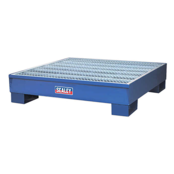 Steel Barrel Bund/Spill Pallet 1200 x 1200 x 275mm | DRP11