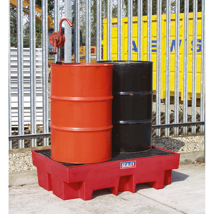 Polyethylene Barrel Bund/Spill Pallet 1220 x 820 x 330mm | DRP12