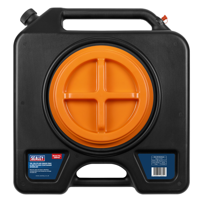 Oil/Fluid Drain & Recycling Container with Wheels 15L | DRP44