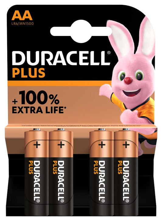 AA Power Batteries (Pack of 4) | Duracell Plus