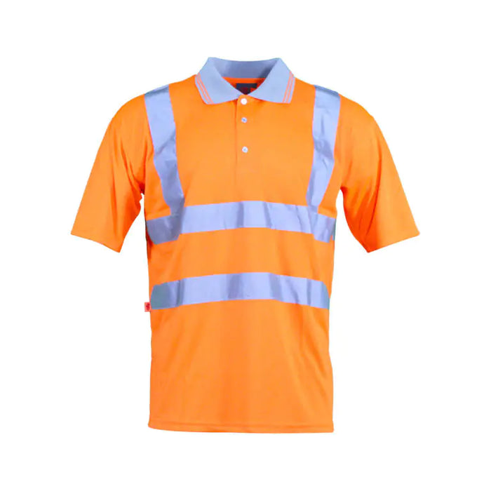 Warrior Orange Hi-Vis Short Sleeved Polo Shirt | HV32