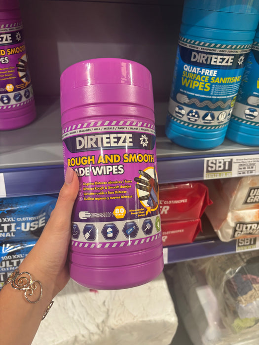Dirteeze Rough & Smooth Wipes, Tub of 80 Wipes | DGPCL80