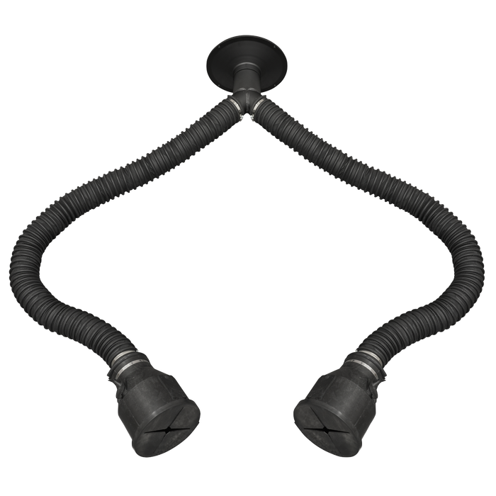 Twin Pipe 1.65m Exhaust Extractor Hose for EFS/93 | EFS/93TP