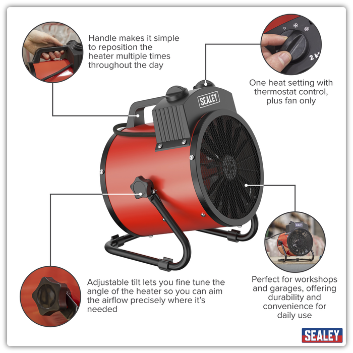 Industrial Fan Heater 2000W/230V | EH2001