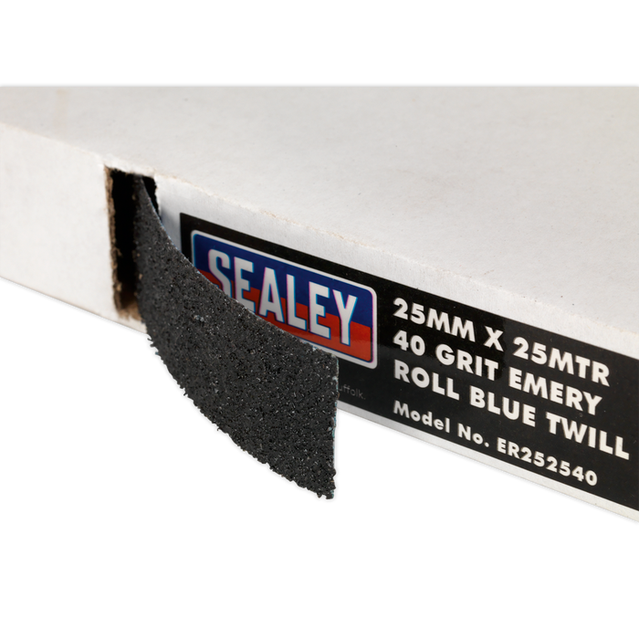 Emery Roll 120Grit 25mm x 25m - Blue Twill | ER2525120