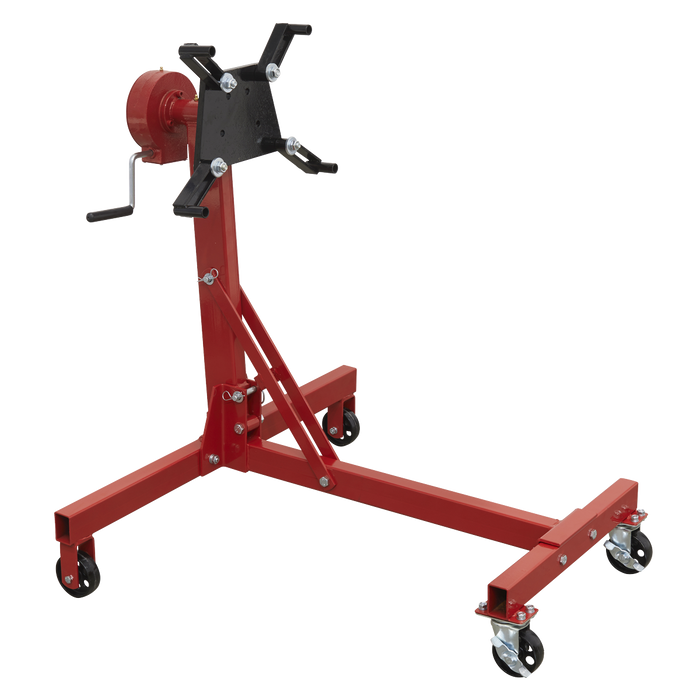 Folding 360º Rotating Engine Stand with Geared Handle Drive 450kg Capacity | ES480D