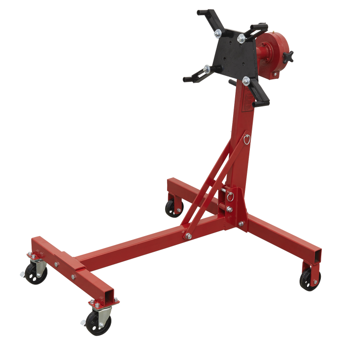 Folding 360º Rotating Engine Stand with Geared Handle Drive 450kg Capacity | ES480D