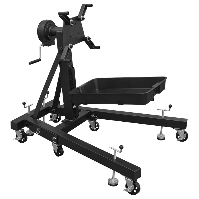 Viking Folding 360º Rotating Engine Stand with Geared Handle & Drain Pan | ES680DS