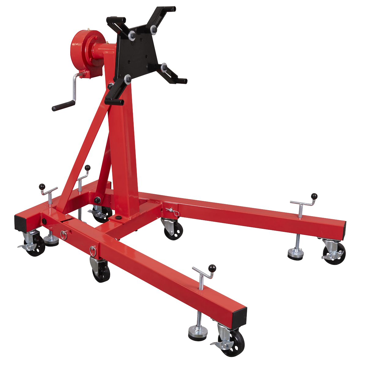 Folding 360º Rotating Engine Stand with Geared Handle Drive 680kg Capa ...