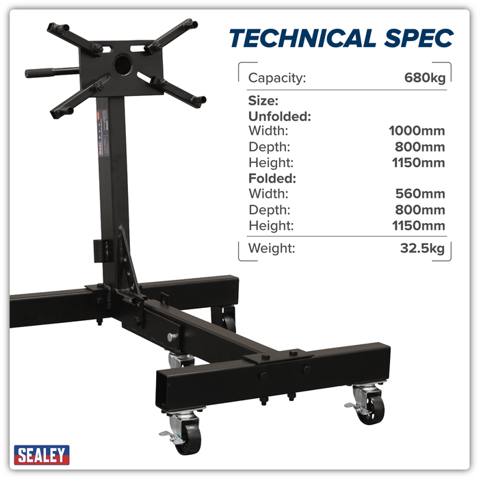 Folding Engine Stand 680kg Capacity | ES680F