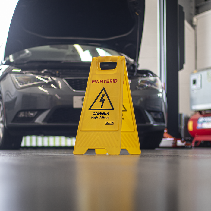 EV/Hybrid Floor Warning Signs - Pack of 2 | EV19