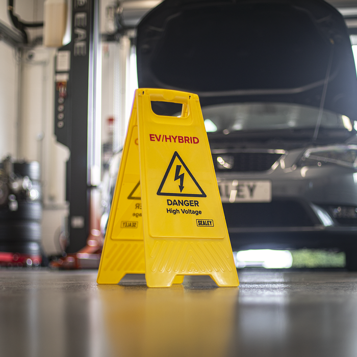 EV/Hybrid Floor Warning Signs - Pack of 2 | EV19