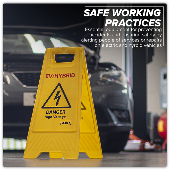 EV/Hybrid Floor Warning Signs - Pack of 2 | EV19