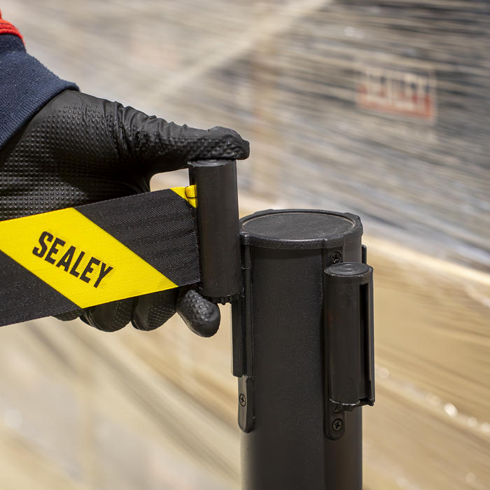 Retractable Safety Belt Barrier Post - Set of 2 | EV23