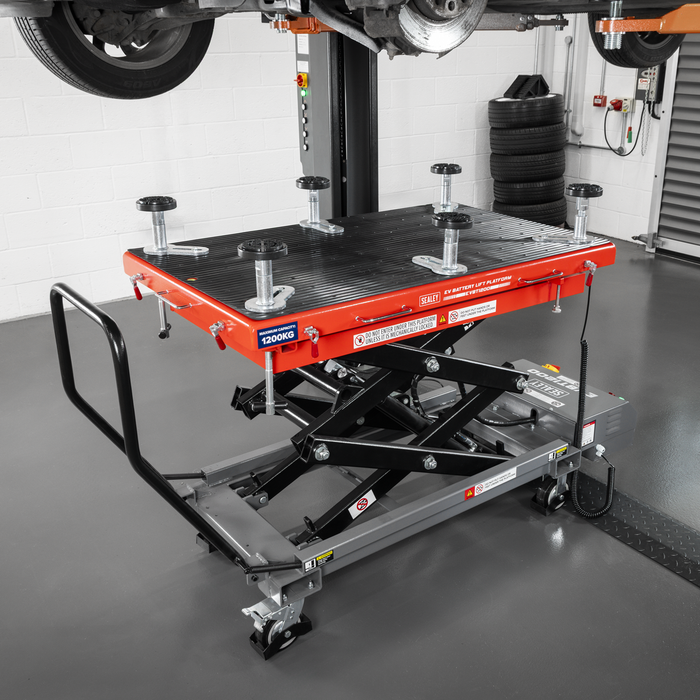 High Lift EV Battery Lift/Hydraulic Platform Truck 1200kg Capacity | EVBT1200