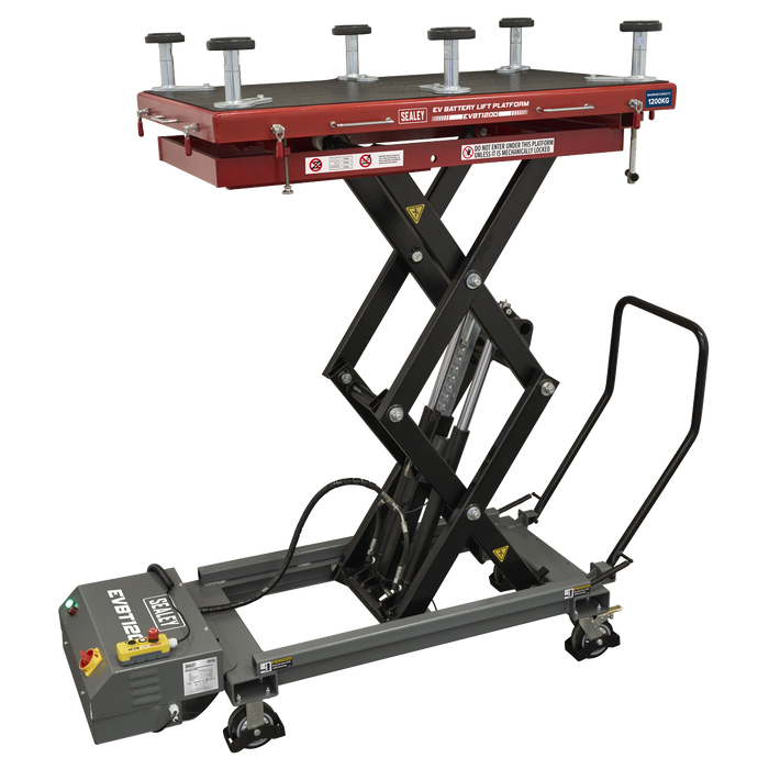 High Lift EV Battery Lift/Hydraulic Platform Truck 1200kg Capacity | EVBT1200