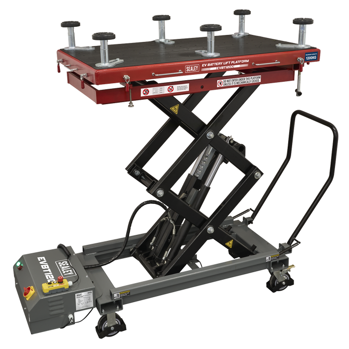 High Lift EV Battery Lift/Hydraulic Platform Truck 1200kg Capacity | EVBT1200