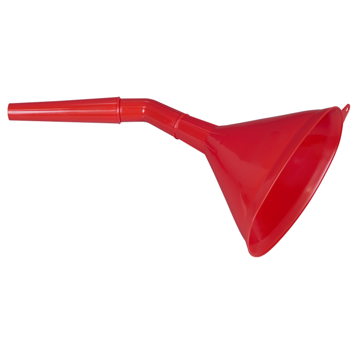 Angled Spout Oval Funnel with Filter 200mm - Medium | F7