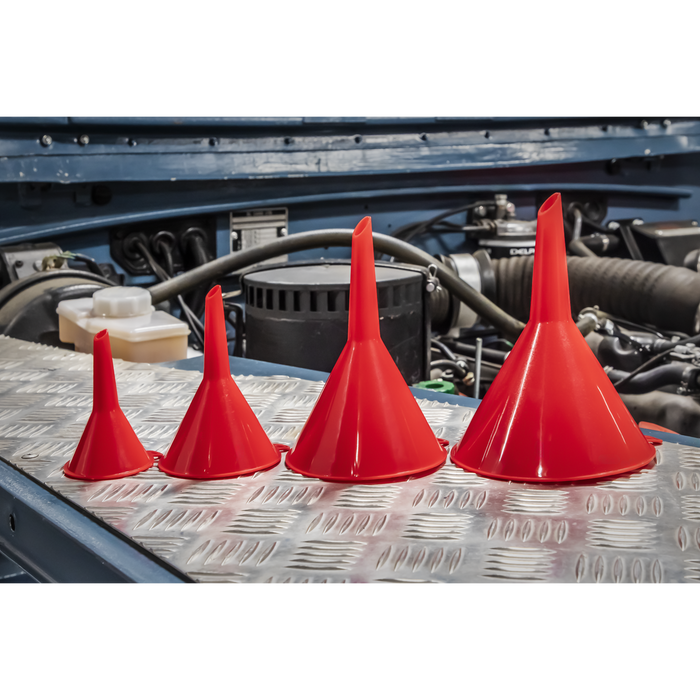 Economy Fixed Spout Funnel Set 4pc - Small | F92