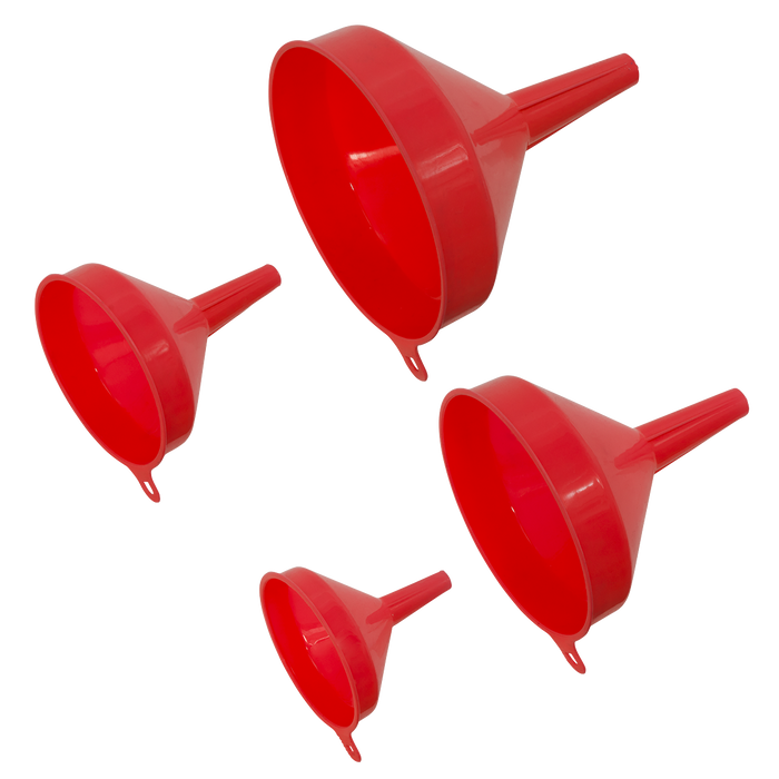 Economy Fixed Spout Funnel Set 4pc | F94