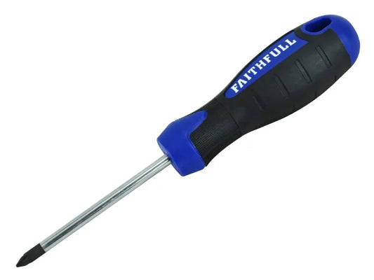 Soft Grip Screwdriver Pozidrive Tip PZ1 x 75mm | Faithfull Tools