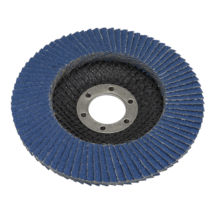 115mm Zirconium Flap Discs 120Grit 22mm Bore - Pack of 10 | FD11512010