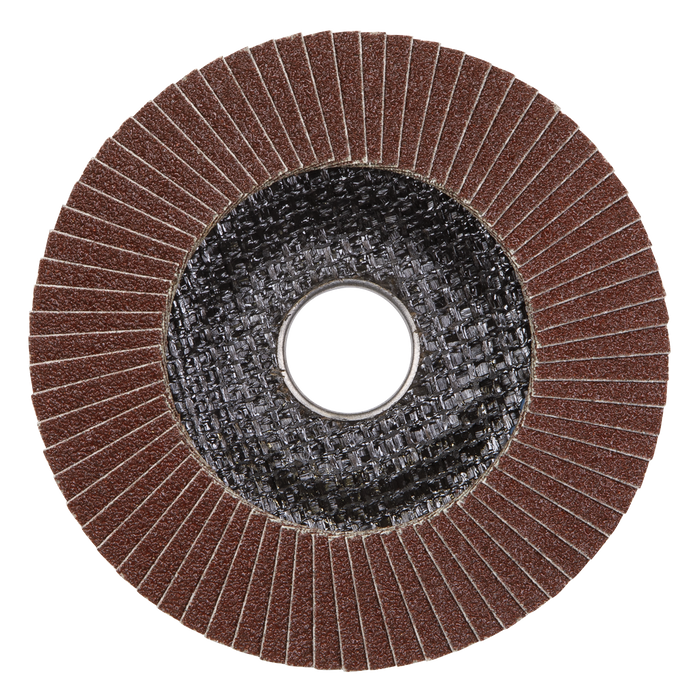 115mm Aluminium Oxide Flap Disc 120Grit 22mm Bore | FD115120E