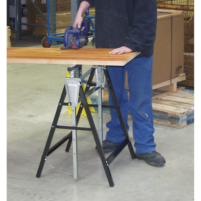 Fold Down Telescopic Trestle 200kg Capacity - Pair | FDT32