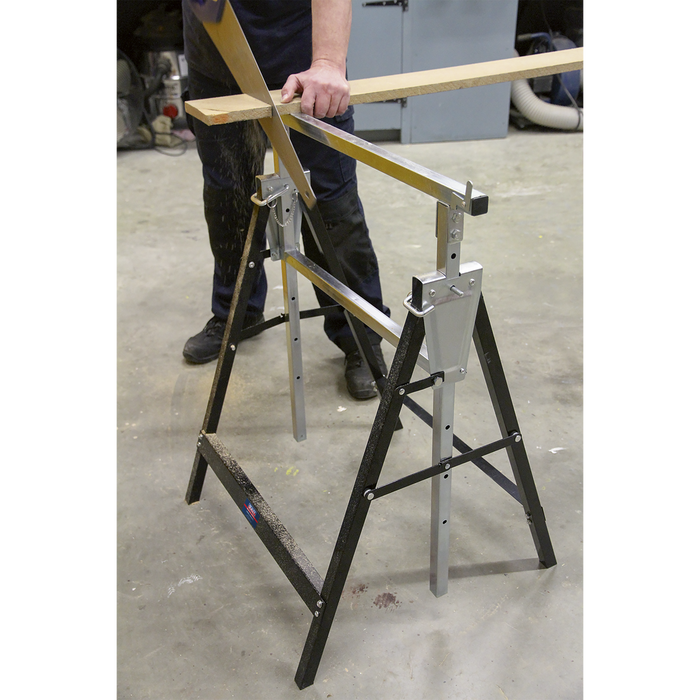 Fold Down Telescopic Trestle 200kg Capacity - Pair | FDT32