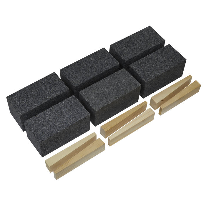 Worksafe® 50 x 50 x 100mm Floor Grinding Block 24Grit - Pack of 6 | FGB24