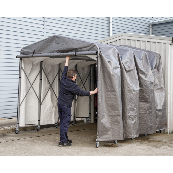 Extending Steel Garage Extension 2.5 x 4.5 x 2.5m | FGE01