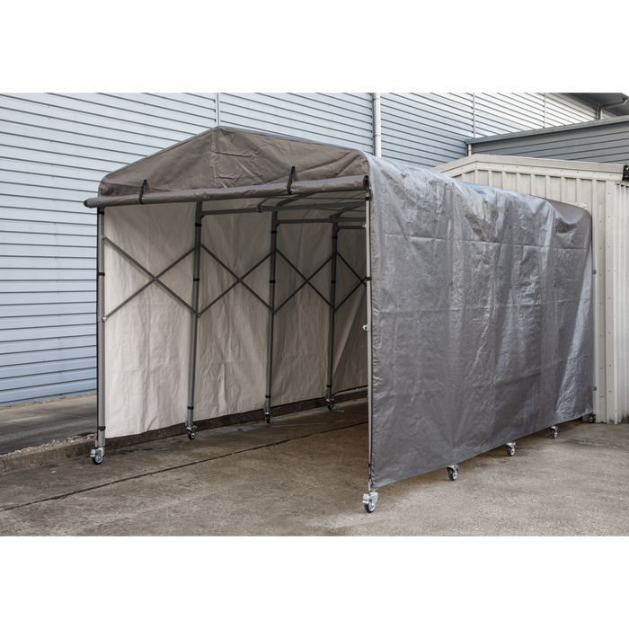 Extending Steel Garage Extension 2.5 x 4.5 x 2.5m | FGE01