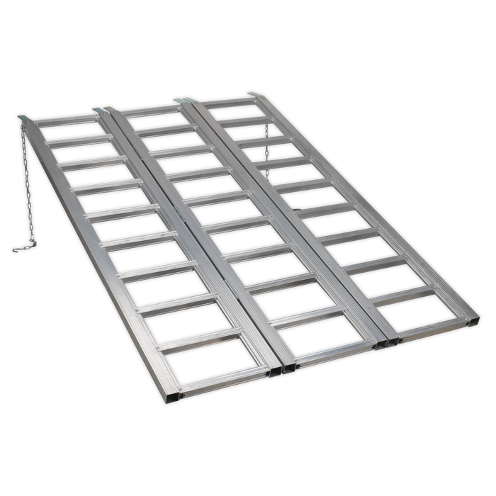 Motorcycle/Trike/ATV & Mini Tractor Ramp Wide Tri-Fold 680kg Capacity | FLR680T