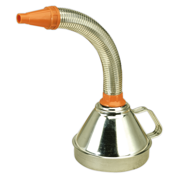 Metal Flexible Spout Funnel with Filter 160mm | FM16F