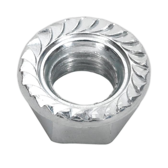 Zinc Plated Serrated Flange Nut M10 - Pack of 100 | FN10