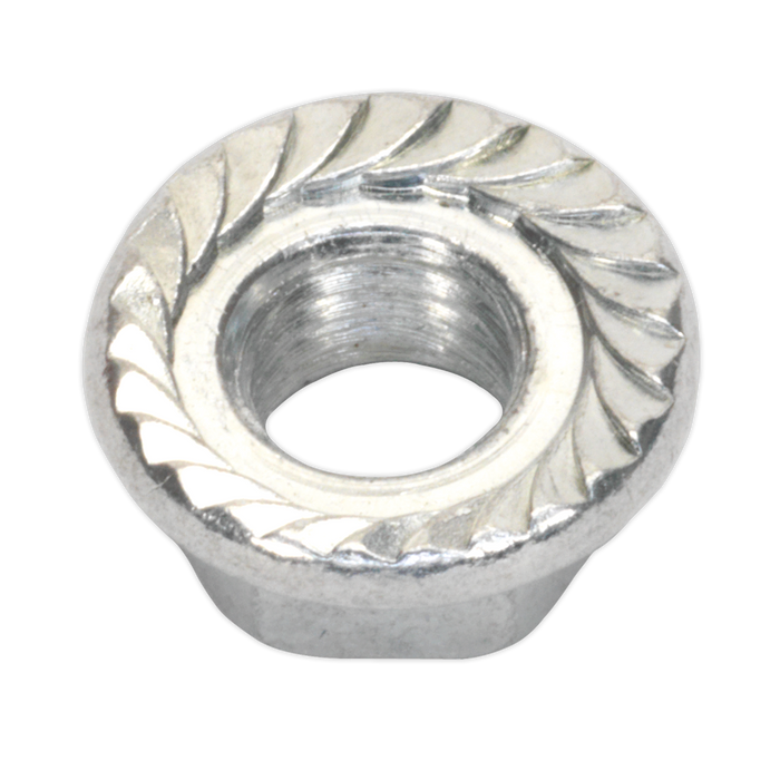 Zinc Plated Serrated Flange Nut M5 - Pack of 100 | FN5