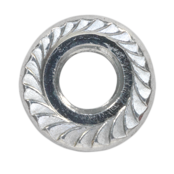 Zinc Plated Serrated Flange Nut M5 - Pack of 100 | FN5