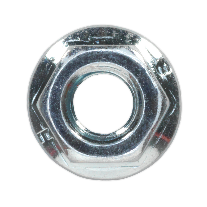 Zinc Plated Serrated Flange Nut M6 - Pack of 100 | FN6