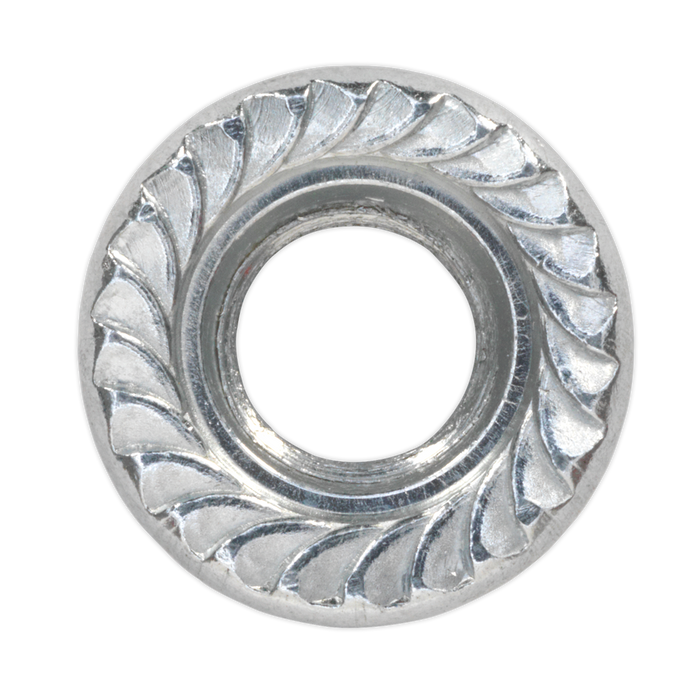 Zinc Plated Serrated Flange Nut M8 - Pack of 100 | FN8